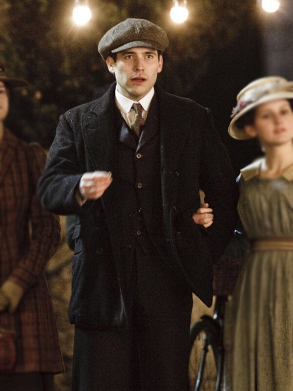 Thomas Barrow Downton Abbey S01 Black Wool Coat
