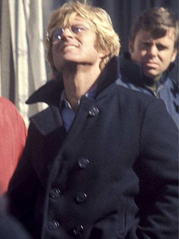 Three Days Of The Condor Robert Redford Black Pea Coat