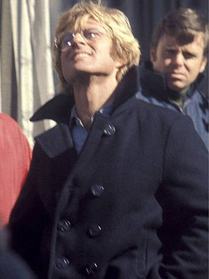 Three Days Of The Condor Robert Redford Black Pea Coat