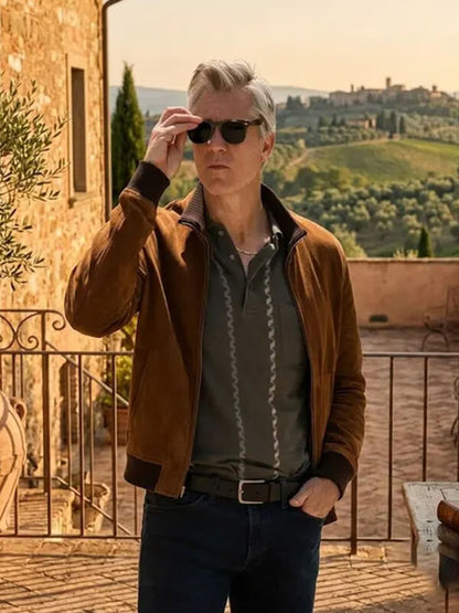 Timothy Olyphant Lucky S01 Brown Suede Jacket