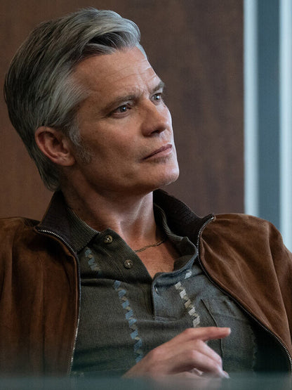 Timothy Olyphant Lucky S01 Brown Suede Jacket