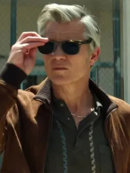 Timothy Olyphant Lucky S01 Brown Suede Jacket