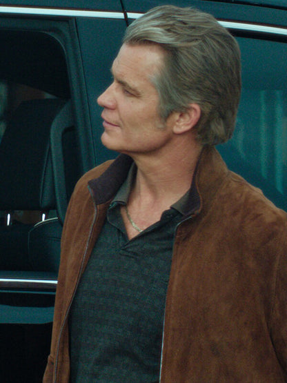 Timothy Olyphant Lucky S01 Brown Suede Jacket