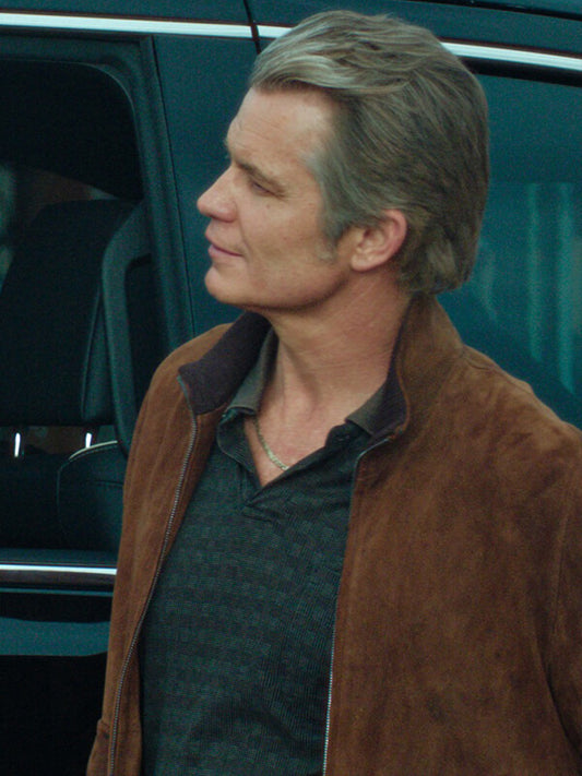 Timothy Olyphant Lucky S01 Brown Suede Jacket