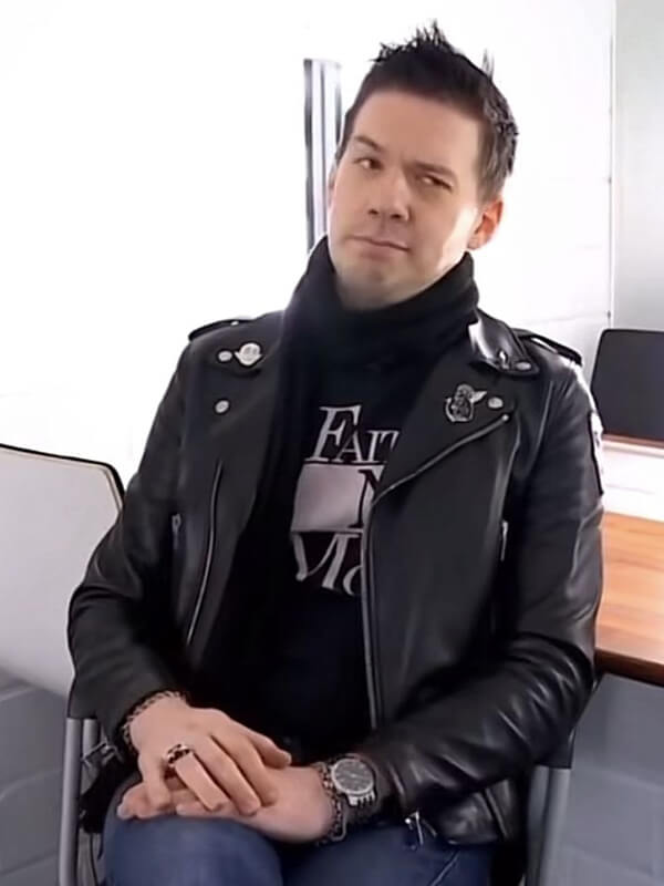 Tobias Forge Black Leather Biker Jacket