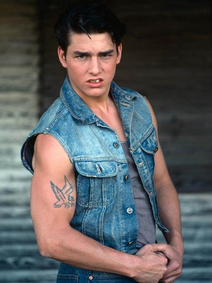 Tom Cruise The Outsiders 1983 Blue Denim Vest