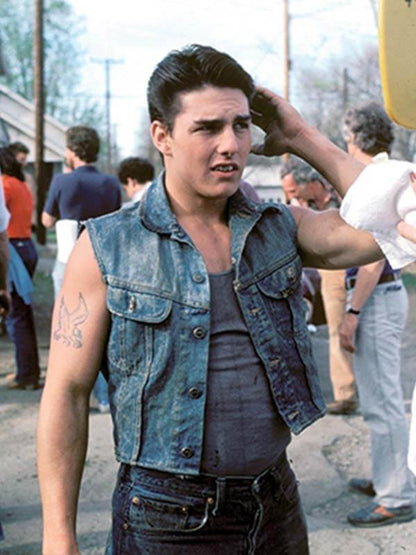 Tom Cruise The Outsiders 1983 Blue Denim Vest