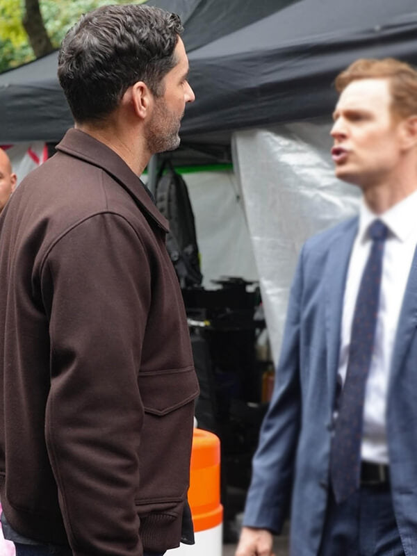 Tom Ellis CIA 2026 Brown Wool Jacket