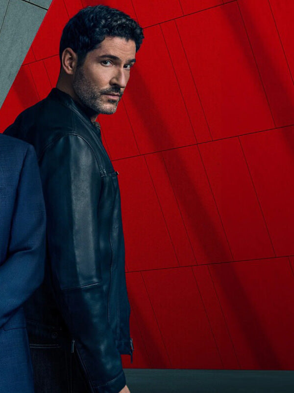 Tom Ellis CIA 2026 Hart Hoxton Black Leather Jacket