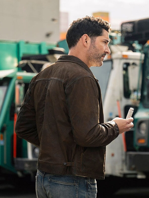 Tom Ellis CIA 2026 Hart Hoxton Brown Cotton Jacket