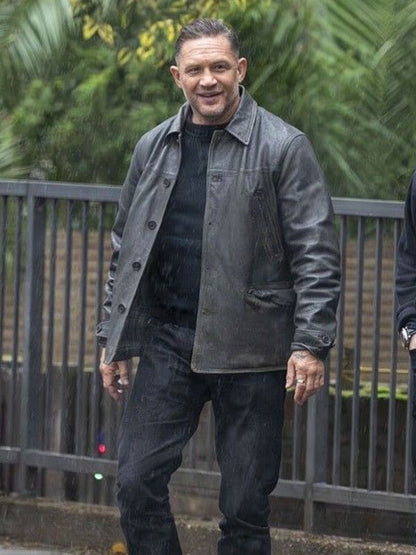 Tom Hardy Biker Black Leather Jacket
