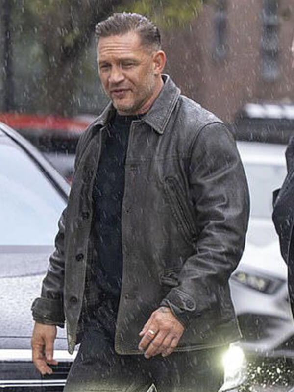 Tom Hardy Biker Black Leather Jacket