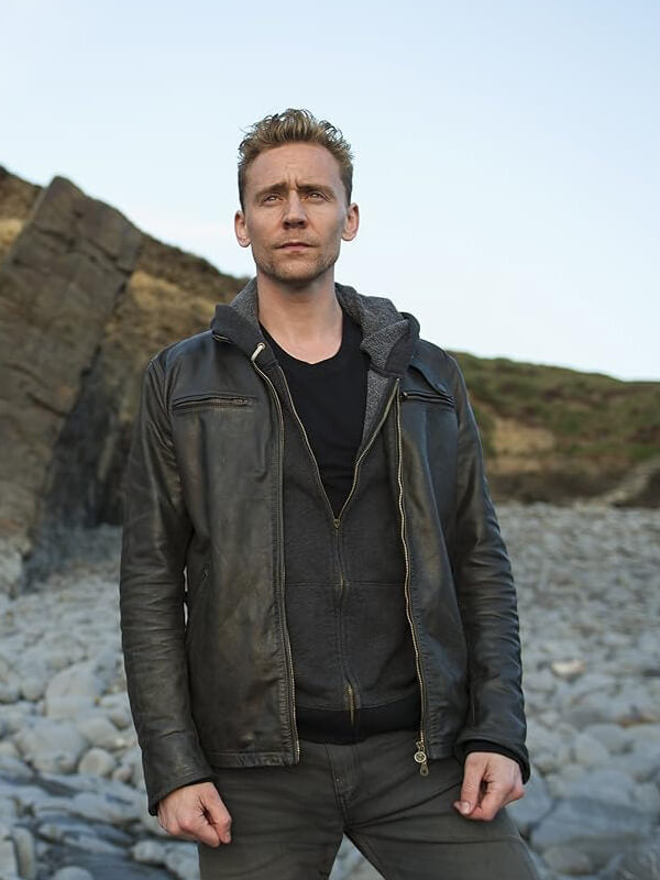 Tom Hiddleston The Night Manager Black Leather Jacket