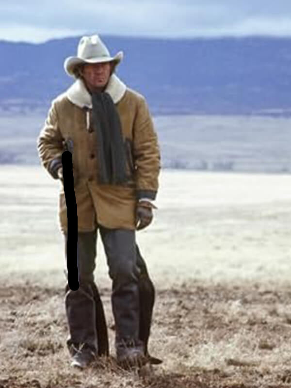 Tom Horn 1980 Steve McQueen Brown Suede Coat