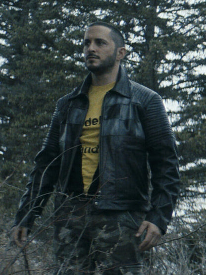 Tomer Capone The Boys Frenchie Black Leather Jacket