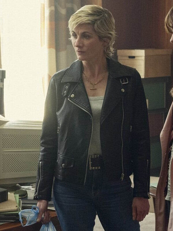 Toxic Town 2025 Jodie Whittaker Leather Jacket
