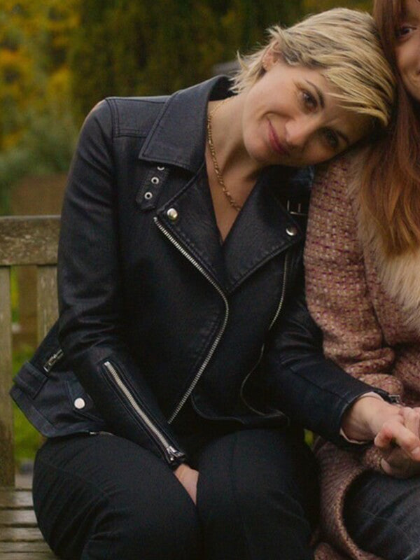 Toxic Town 2025 Jodie Whittaker Leather Jacket