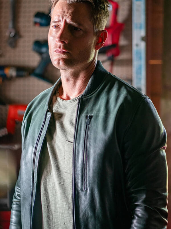 Tracker S02 Colter Shaw Green Leather Bomber Jacket