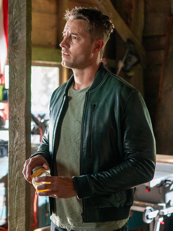Tracker S02 Colter Shaw Green Leather Bomber Jacket