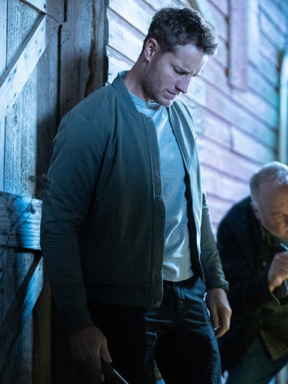 Tracker S02 Colter Shaw Grey Bomber Jacket