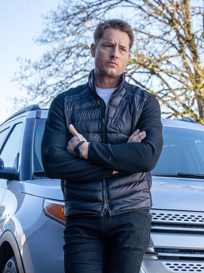 Tracker S02 Justin Hartley Black Puffer Jacket