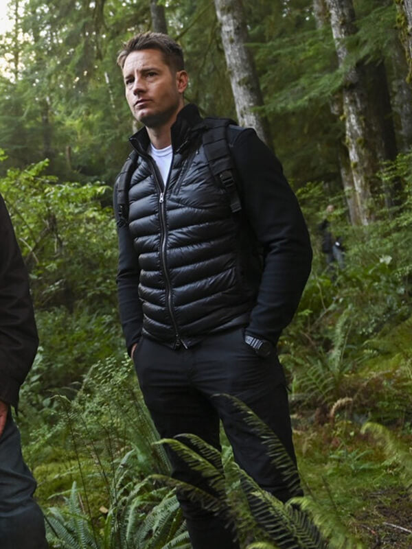 Tracker S02 Justin Hartley Black Puffer Jacket
