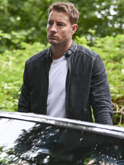 Tracker S02 Justin Hartley Black Suede Jacket