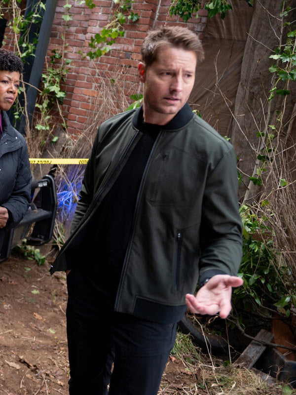 Tracker S02 Justin Hartley Green Bomber Jacket
