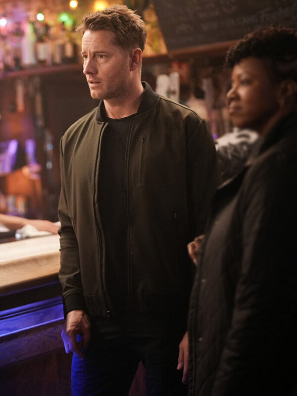 Tracker S02 Justin Hartley Green Bomber Jacket