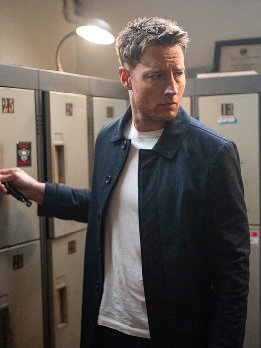 Tracker S03 Justin Hartley Black Wool Jacket