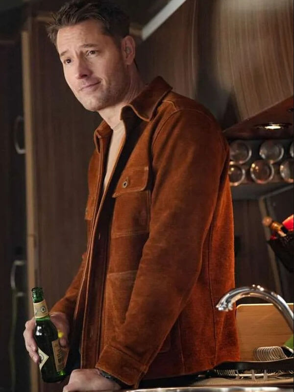 Tracker S03 Justin Hartley Brown Suede Leather Jacket