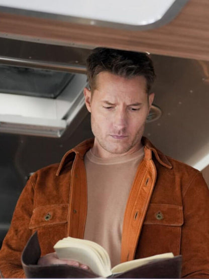 Tracker S03 Justin Hartley Brown Suede Leather Jacket
