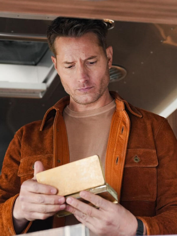 Tracker S03 Justin Hartley Brown Suede Leather Jacket