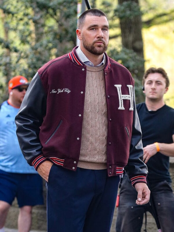 Travis Kelce NYC 2026 Letterman Jacket