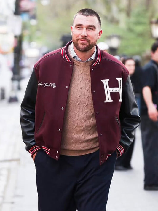 Travis Kelce NYC 2026 Letterman Jacket