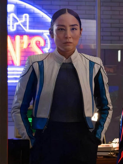 Tron: Ares 2025 Eve Kim Leather Jacket