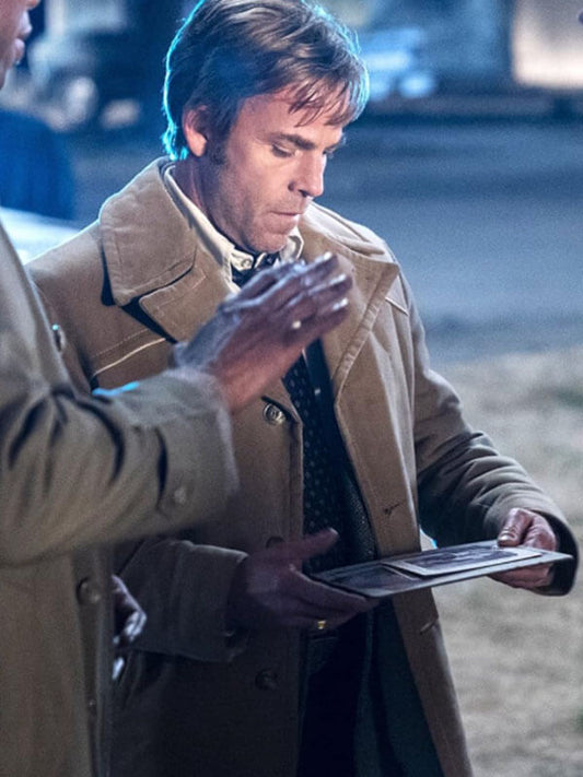 True Detective S03 Stephen Droff Beige Cotton Coat