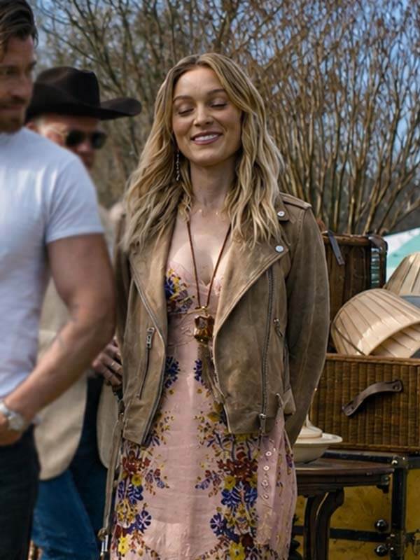 Tulsa King Bella Heathcote Brown Suede Jacket