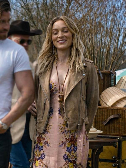 Tulsa King Bella Heathcote Brown Suede Jacket