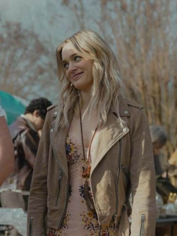 Tulsa King Bella Heathcote Brown Suede Jacket