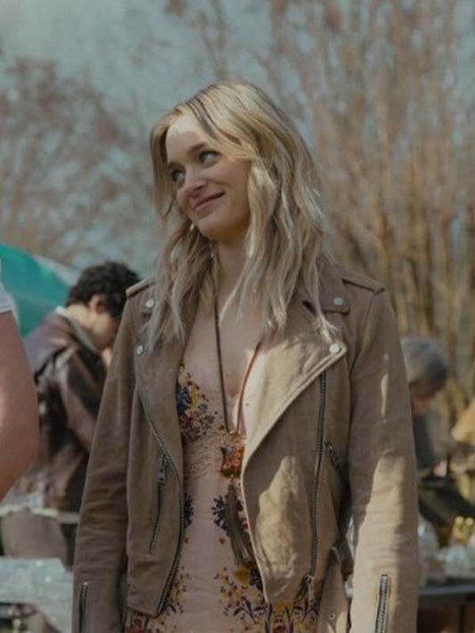 Tulsa King Bella Heathcote Brown Suede Jacket