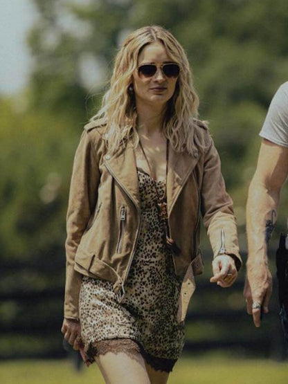 Tulsa King Bella Heathcote Brown Suede Jacket