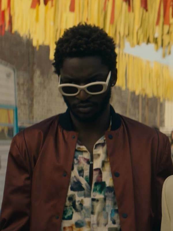 Tulsa King Jay Will Bomber Satin Jacket