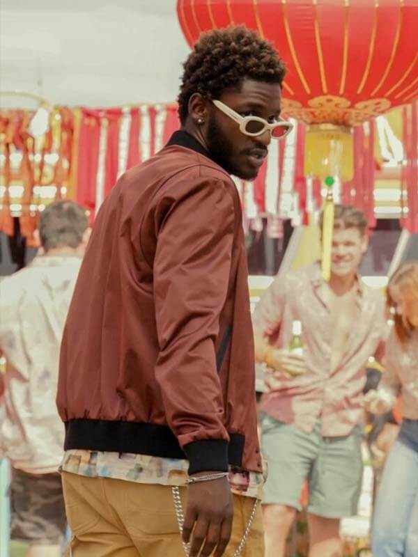 Tulsa King Jay Will Bomber Satin Jacket