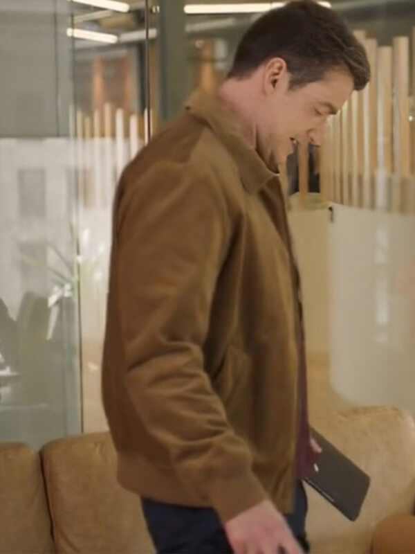 Twas The Date Before Christmas 2024 Robert Buckley Suede Jacket