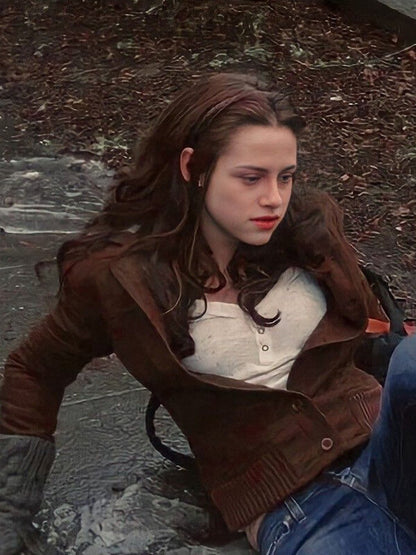Twilight Bella Swan Brown Wool Jacket