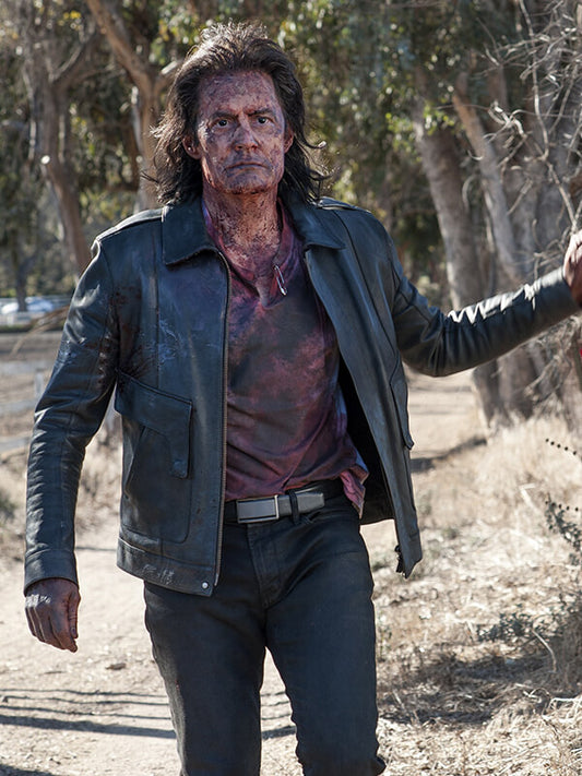Twin Peaks Dale Copper Black Leather Jacket