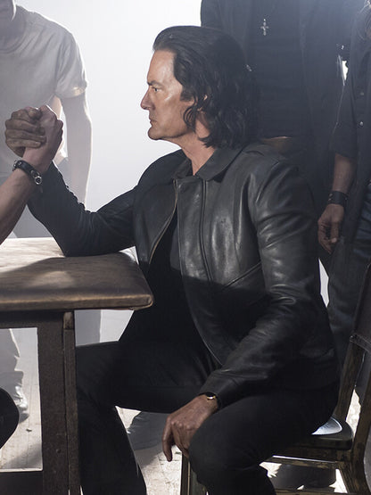 Twin Peaks Dale Copper Black Leather Jacket