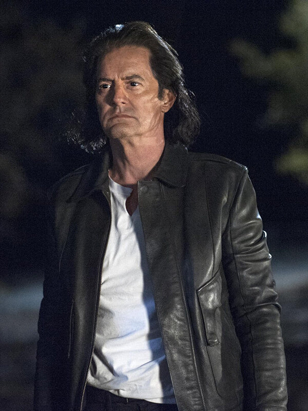 Twin Peaks Dale Copper Black Leather Jacket