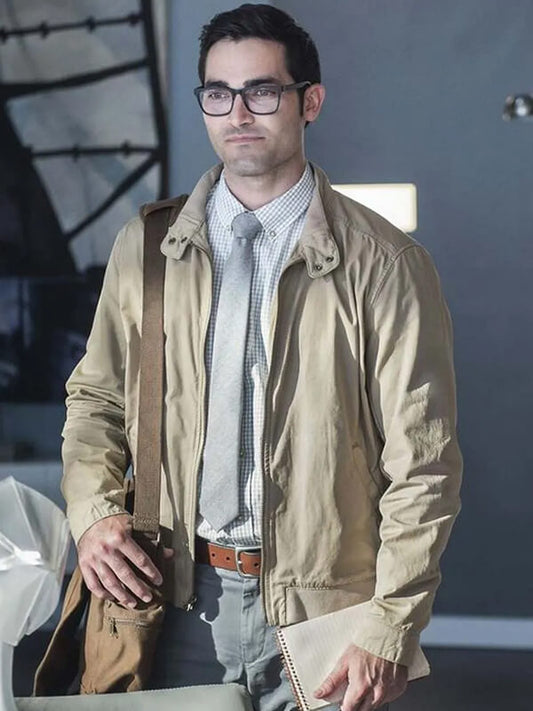 Tyler Hoechlin Supergirl Beige Cotton Jacket